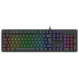 Teclado membrana gamer Redragon Netherbane RGB 